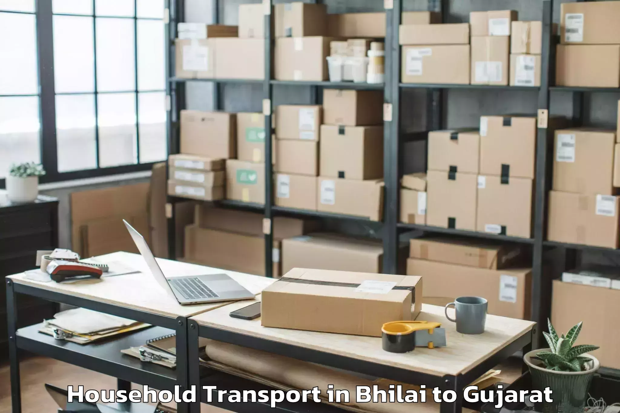 Affordable Bhilai to Rajpipla Household Transport